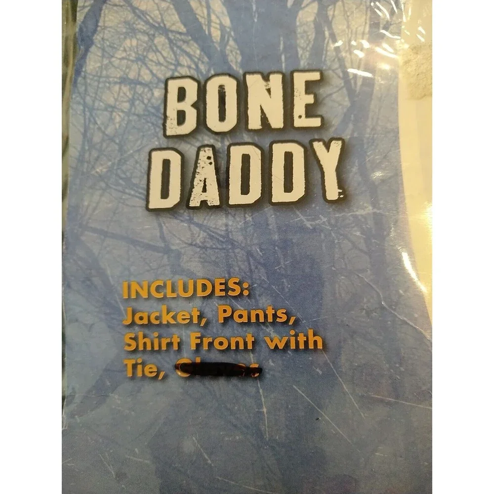 Bone Daddy Day Of The Dead Skeleton Child Men's Halloween Costume L